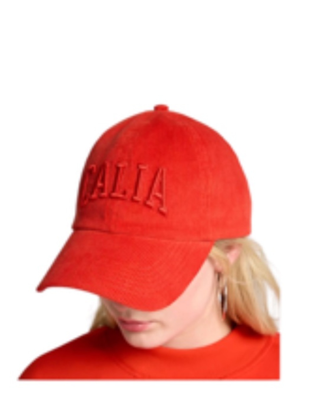 CALIA Women's Red 10 Year Anniversary Cord Cap